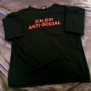 Long sleeve black shirt